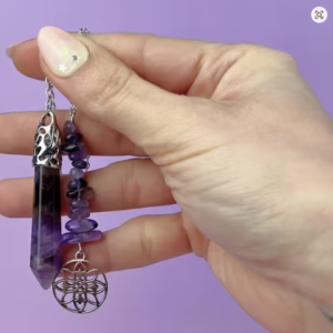 wahadło radiestezyjne z ametystem